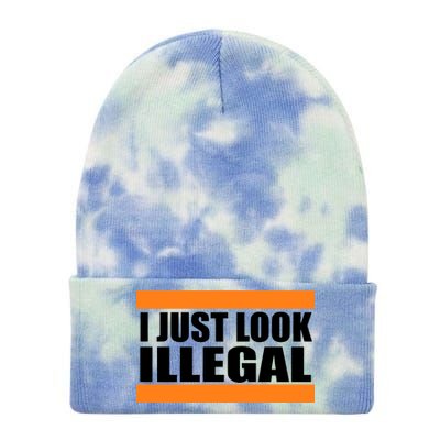 I Just Look Illegal Box Tie Dye 12in Knit Beanie