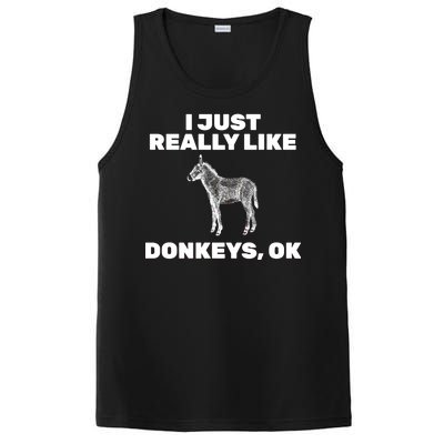 I Just Really Like Donkeys Ok PosiCharge Competitor Tank