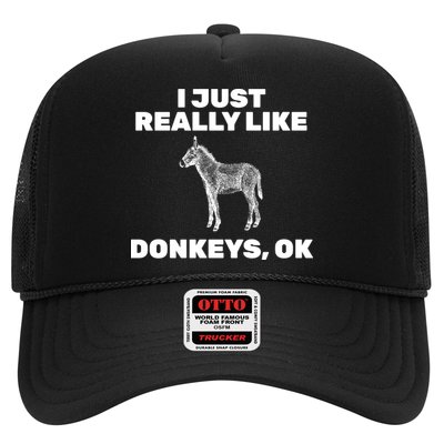 I Just Really Like Donkeys Ok Trucker Hat