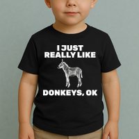 I Just Really Like Donkeys Ok Toddler T-Shirt