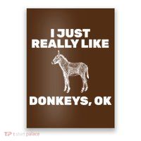 I Just Really Like Donkeys Ok Poster