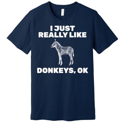 I Just Really Like Donkeys Ok Premium T-Shirt