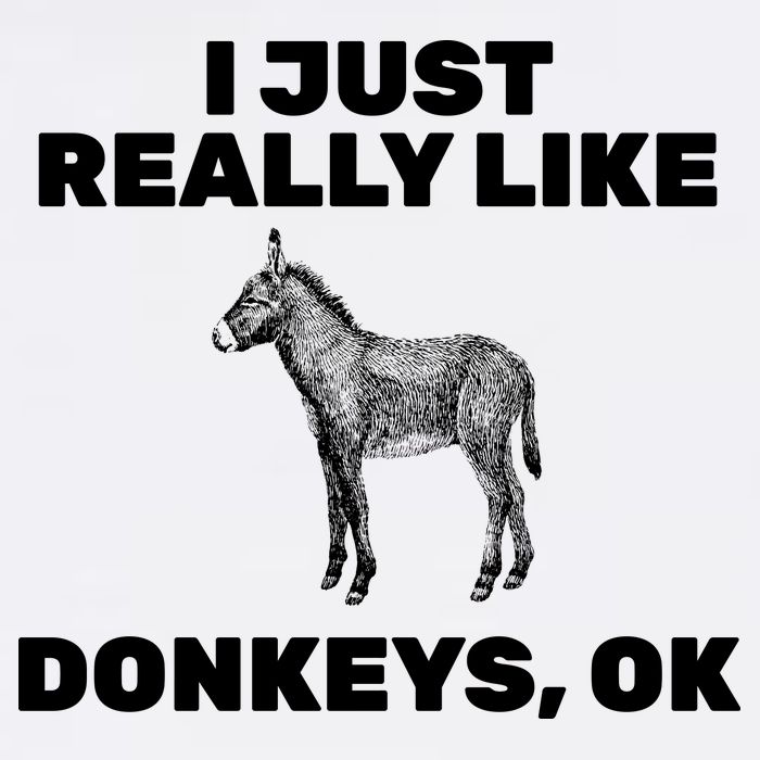 I Just Really Like Donkeys Ok Garment-Dyed Sweatshirt