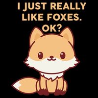 I Just Really Like Foxes OK Drawstring Bag