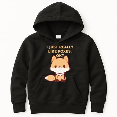 I Just Really Like Foxes OK Kids Hoodie