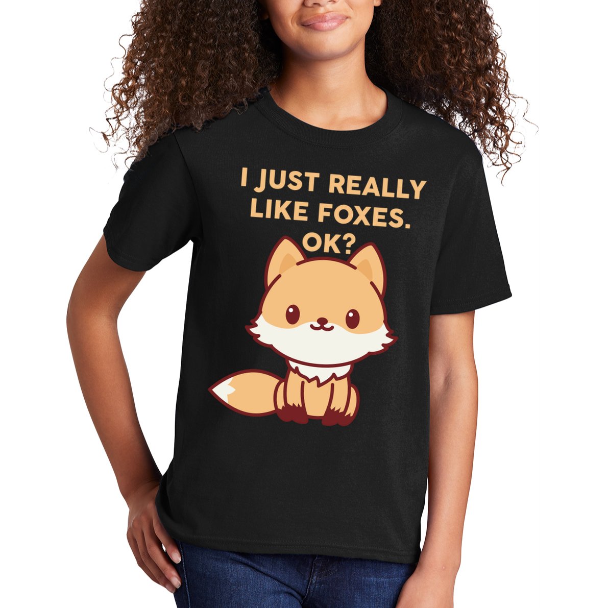 I Just Really Like Foxes OK Kids T-Shirt