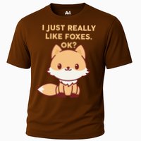 I Just Really Like Foxes OK Cooling Performance Crew T-Shirt