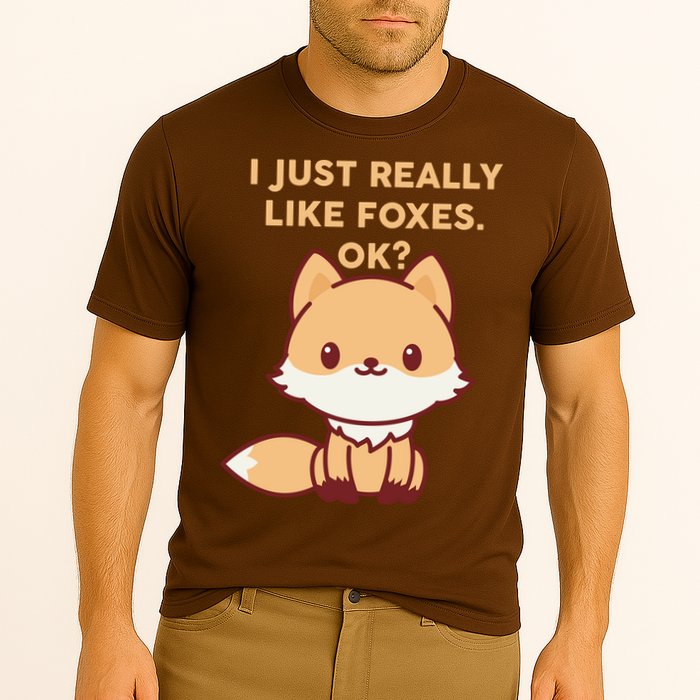 I Just Really Like Foxes OK Cooling Performance Crew T-Shirt