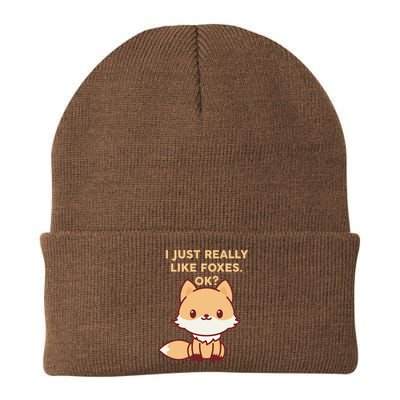 I Just Really Like Foxes OK Beanie