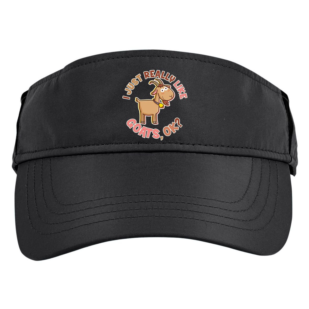 I Just Really Like Goats Ok? Adult Drive Performance Visor