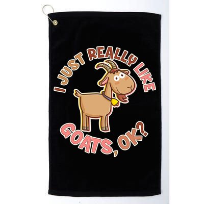 I Just Really Like Goats Ok? Golf Towel