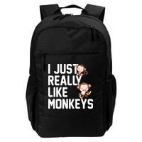 I Just Really Like Monkeys Backpack