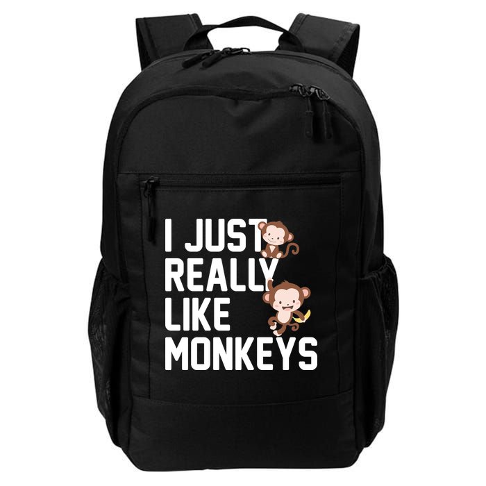 I Just Really Like Monkeys Backpack