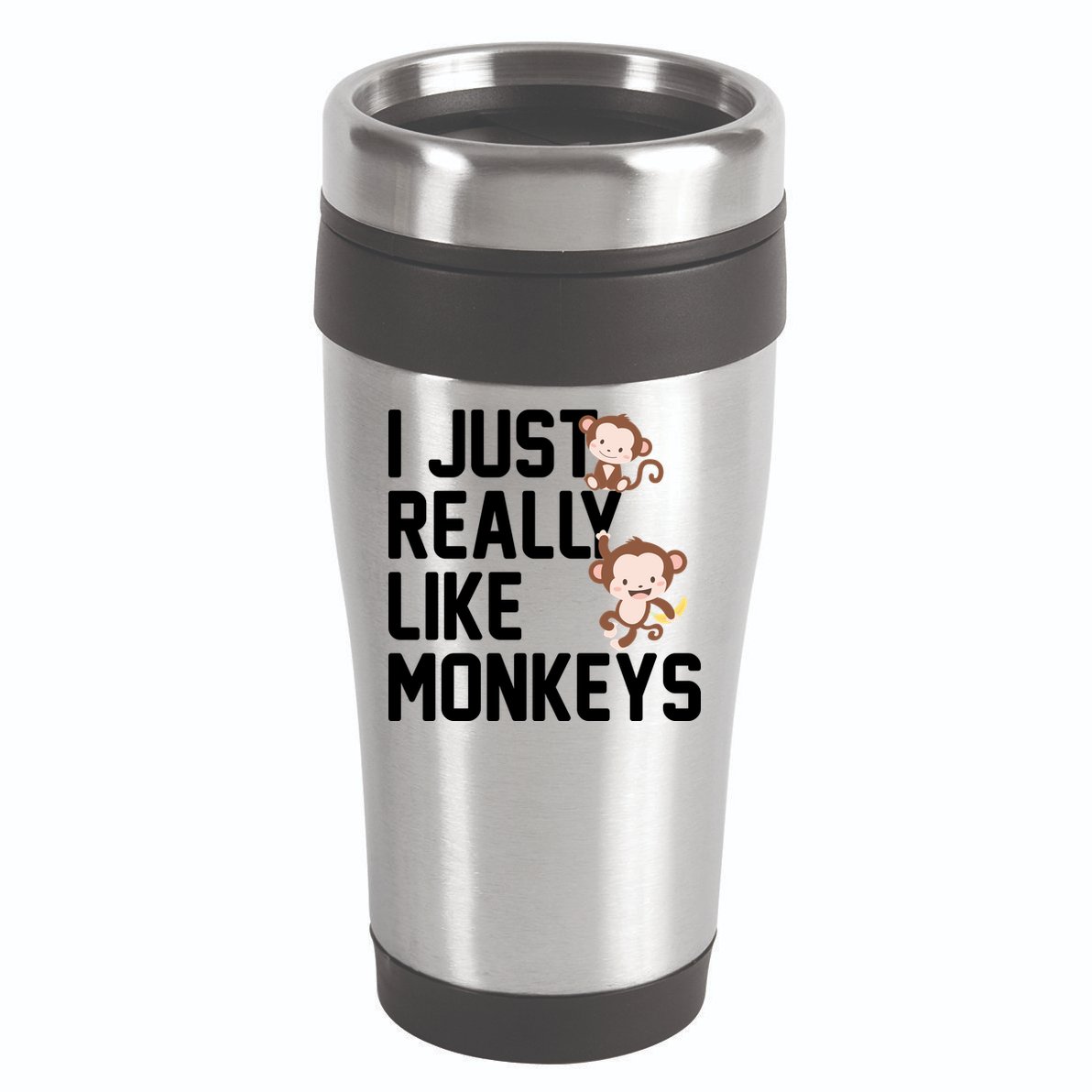 I Just Really Like Monkeys 16oz Travel Tumbler