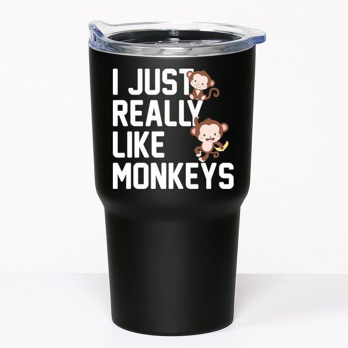 I Just Really Like Monkeys Tumbler