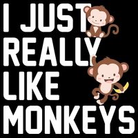 I Just Really Like Monkeys Wool Snapback Cap