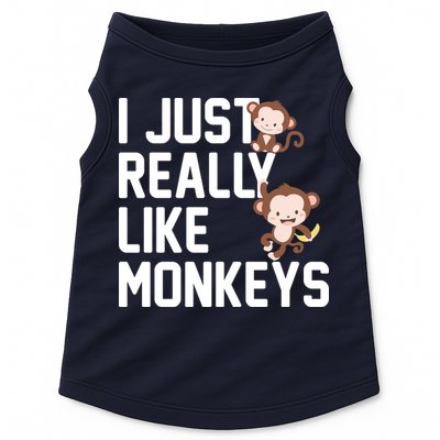I Just Really Like Monkeys Doggie Tank
