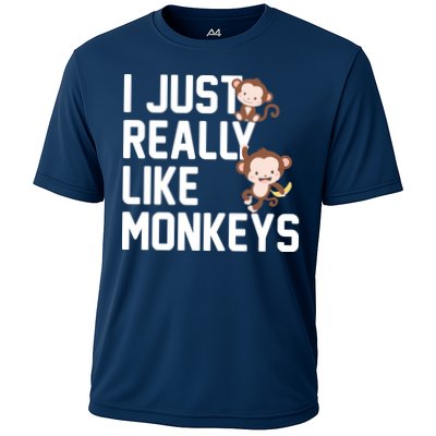 I Just Really Like Monkeys Performance Shirt