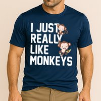 I Just Really Like Monkeys Performance Shirt