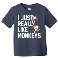 I Just Really Like Monkeys Toddler T-Shirt