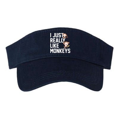 I Just Really Like Monkeys Visor