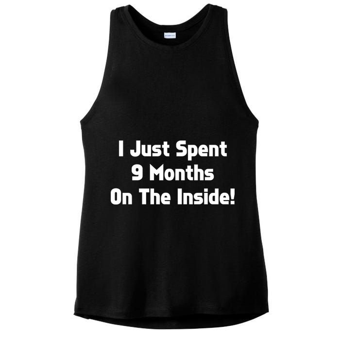 I Just Spent 9 Months on the Inside Ladies PosiCharge Tri-Blend Wicking Tank