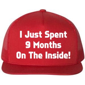 I Just Spent 9 Months on the Inside Flat Bill Trucker Hat