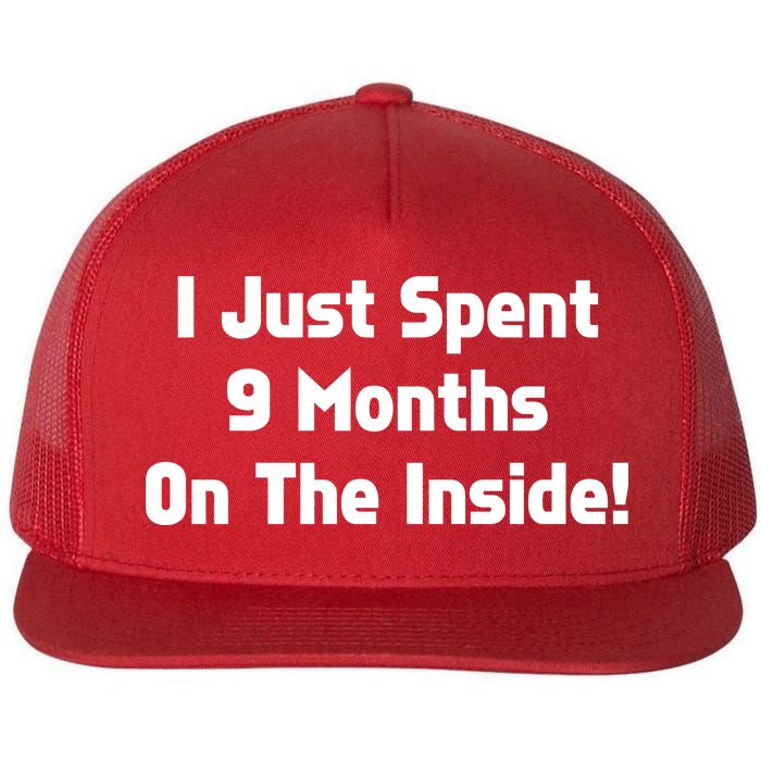 I Just Spent 9 Months on the Inside Flat Bill Trucker Hat