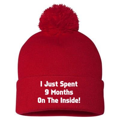 I Just Spent 9 Months on the Inside Pom Pom 12in Knit Beanie