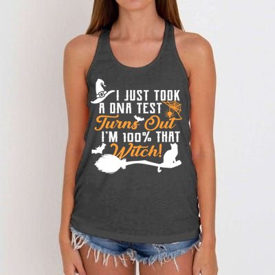 I Just Took A DNA Test Turns Out I'm 100 Percent That Witch Women's Knotted Racerback Tank