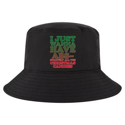 I Just Want Abs Christmas Candles Cool Comfort Performance Bucket Hat