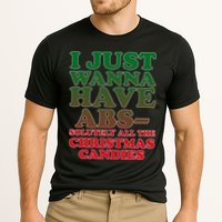 I Just Want Abs Christmas Candles Cooling Performance Crew T-Shirt