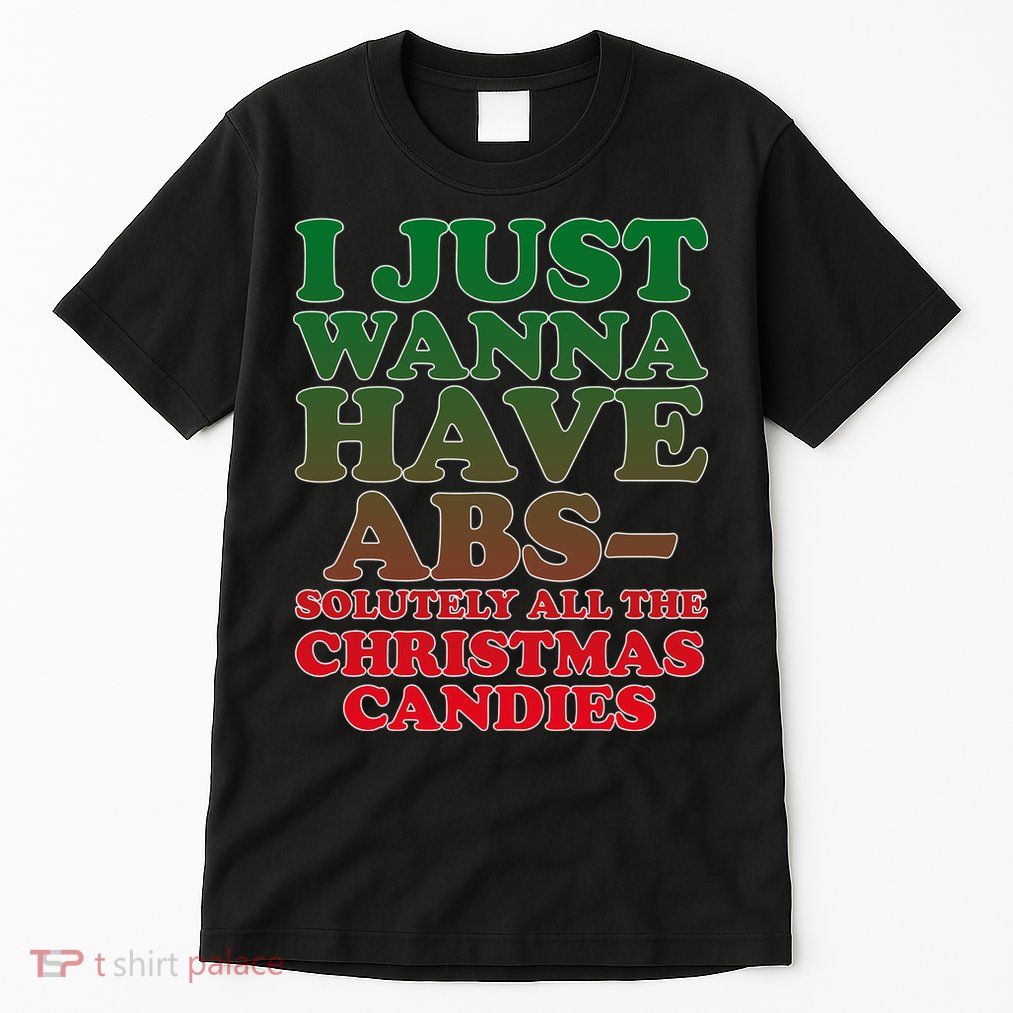 I Just Want Abs Christmas Candles Tall T-Shirt