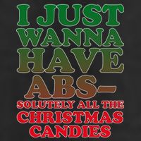 I Just Want Abs Christmas Candles Adult Drive Performance Visor