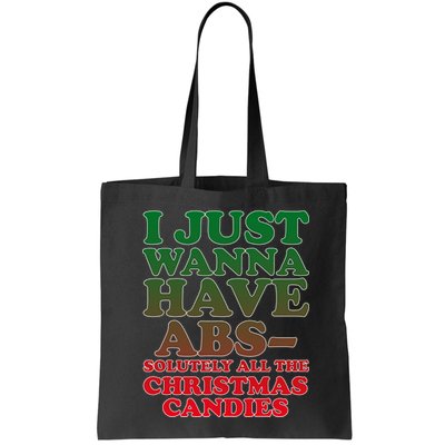I Just Want Abs Christmas Candles Bag
