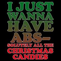 I Just Want Abs Christmas Candles Poster