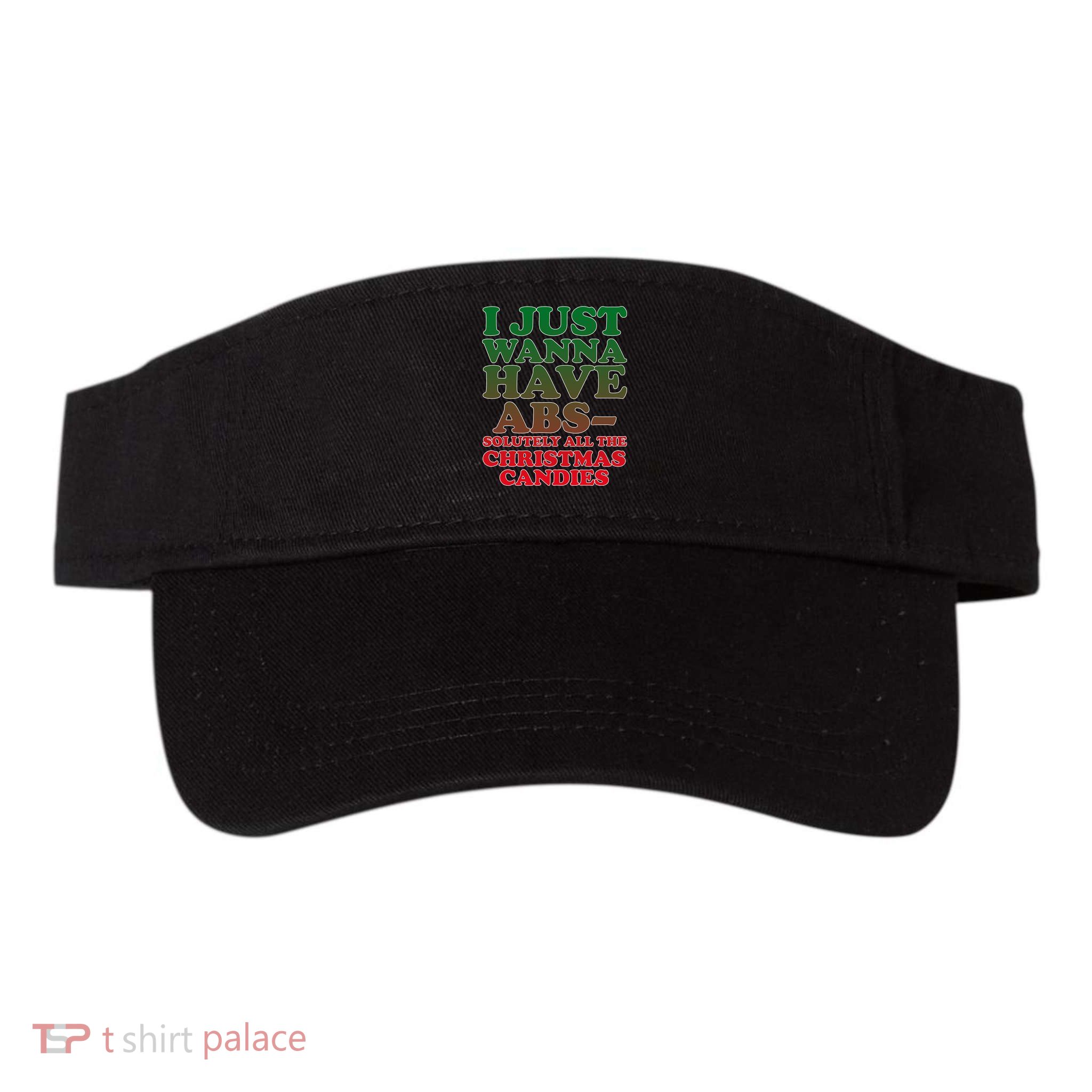 I Just Want Abs Christmas Candles Visor