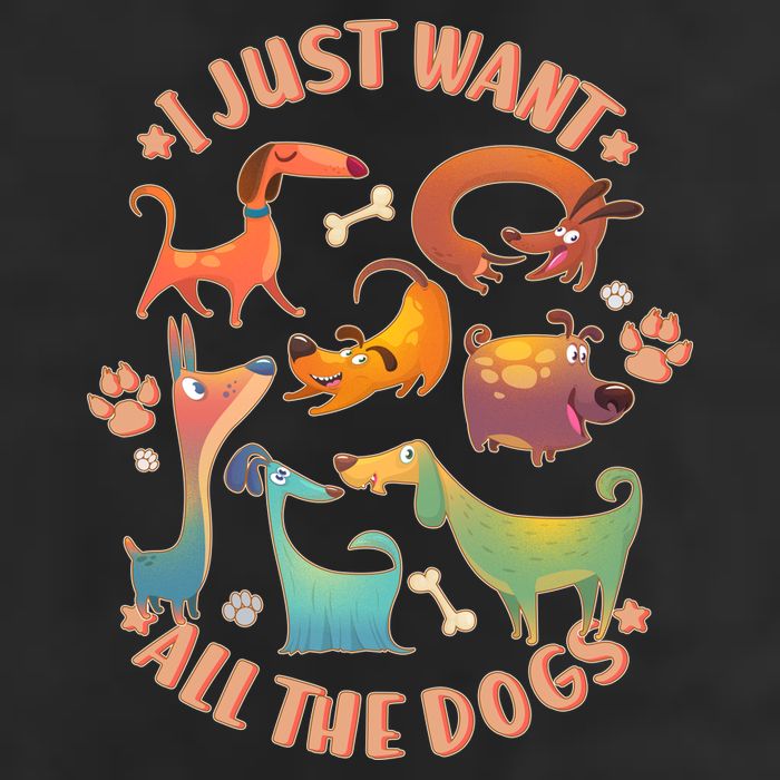 I Just Want All The Dogs Adult Drive Performance Visor