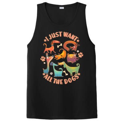 I Just Want All The Dogs PosiCharge Competitor Tank