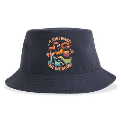 I Just Want All The Dogs Sustainable Bucket Hat