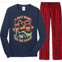 I Just Want All The Dogs Long Sleeve Pajama Set