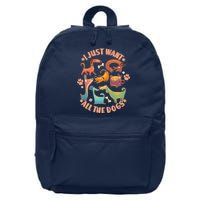 I Just Want All The Dogs 16 in Basic Backpack