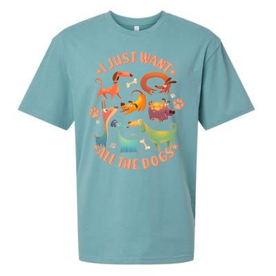 I Just Want All The Dogs Sueded Cloud Jersey T-Shirt