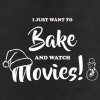I Just Want To Bake And Watch Christmas Movies 7 Panel Mesh Trucker Snapback Hat