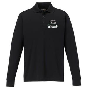 I Just Want To Bake And Watch Christmas Movies Performance Long Sleeve Polo