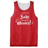 I Just Want To Bake And Watch Christmas Movies Mesh Reversible Basketball Jersey Tank