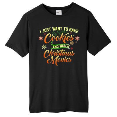 I Just Want To Bake Cookies And Watch Christmas Movies Tall Fusion ChromaSoft Performance T-Shirt