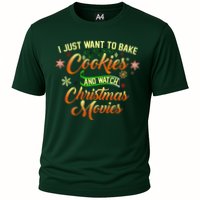 I Just Want To Bake Cookies And Watch Christmas Movies Cooling Performance Crew T-Shirt