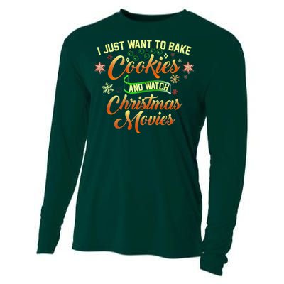 I Just Want To Bake Cookies And Watch Christmas Movies Cooling Performance Long Sleeve Crew