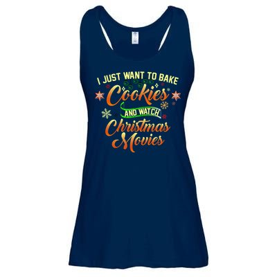 I Just Want To Bake Cookies And Watch Christmas Movies Ladies Essential Flowy Tank